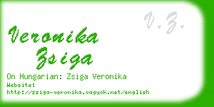 veronika zsiga business card